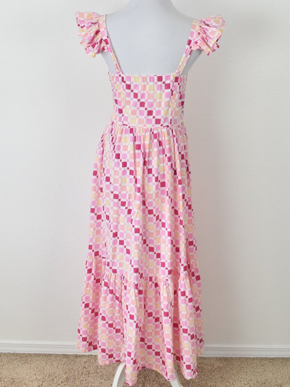 Monsoon and Beyond Juna Midi Dress Pink Fountain - M - Picture 5 of 8
